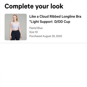 Lululemon like a cloud bra